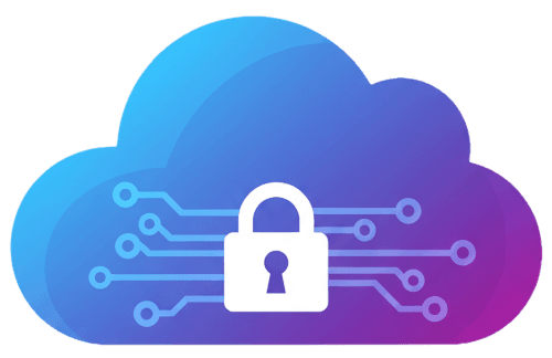 Protect your SME with Deep Blue Backup's Solutions Cloud Icon with padlock