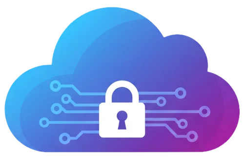 Protect your SME with UK Cloud Backup from Deep Blue Backup Cloud Icon with padlock